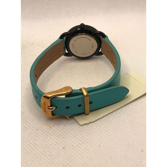 Fossil ES4489 Womens Silicone Analog Black Dial Quartz Genuine Wrist Watch KS330 - Picture 9 of 9